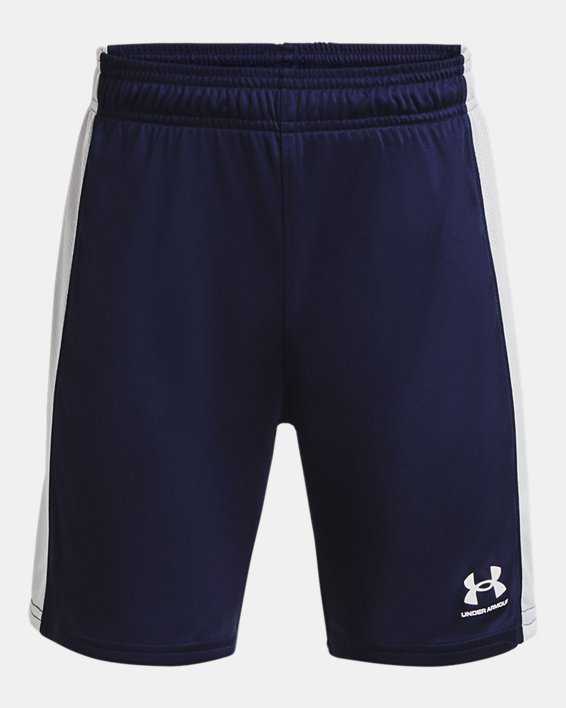 Boys' UA Challenger Knit Shorts, Blue, pdpMainDesktop image number 0